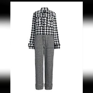IVY PARK Black and White Houndstooth Jumpsuit